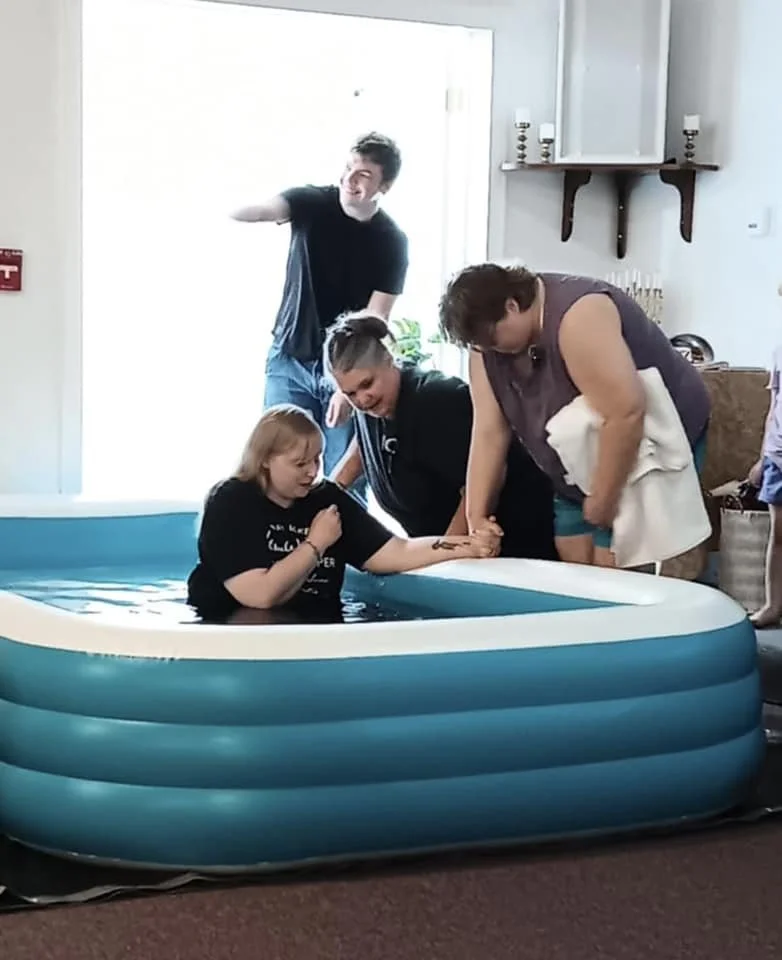 A baptism at Redemption Place Church